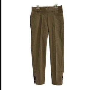 89th & Madison Comfort Waist Capri Pants Women's Small Brown Stretch NWT